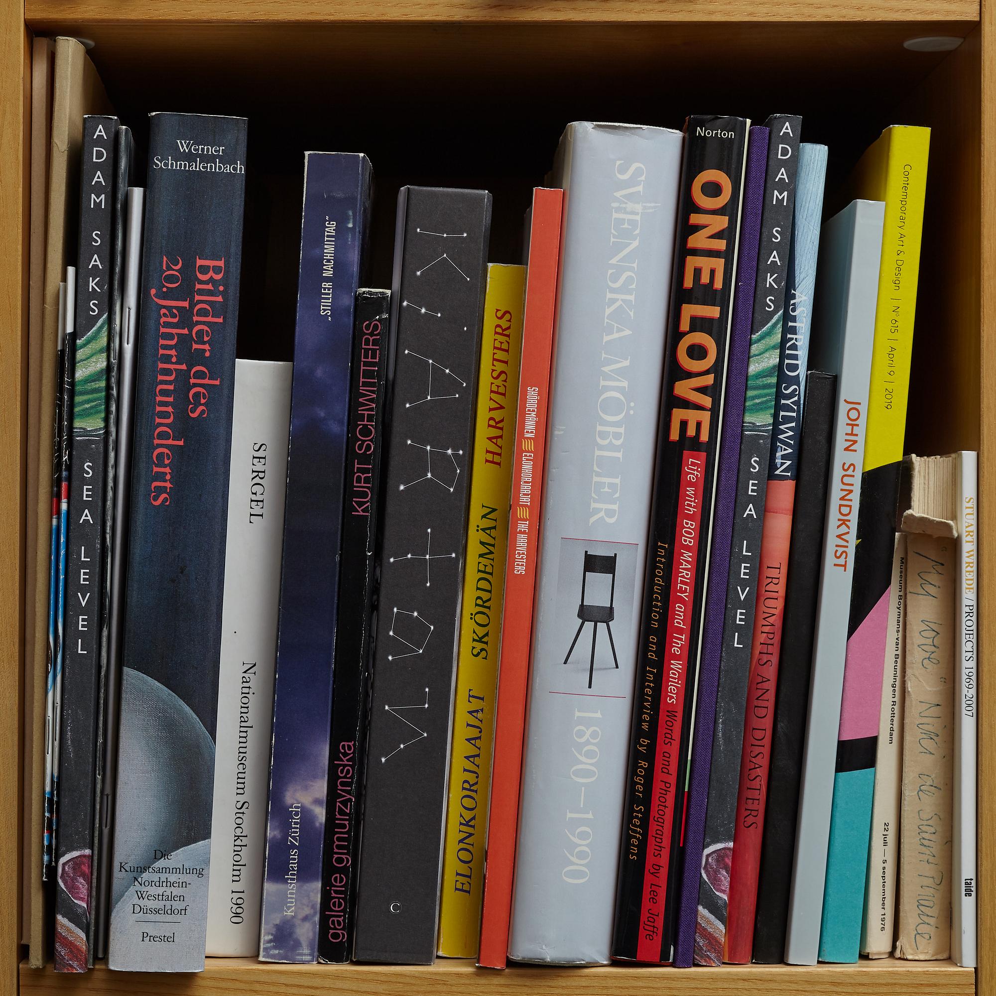 Björn Springfeldt's art library.