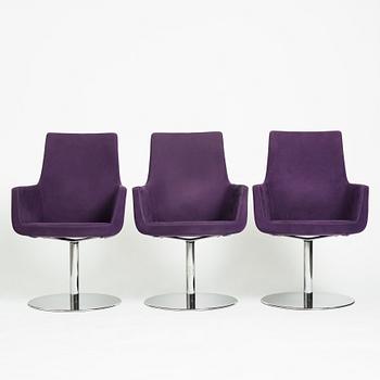 Roger Persson, "Happy", 3+3 armchairs, Swedese.