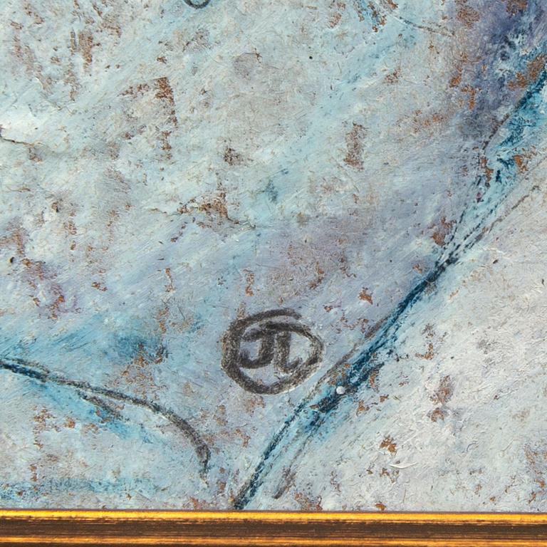 Jussi Taipaleenmäki, a signed oil on board.