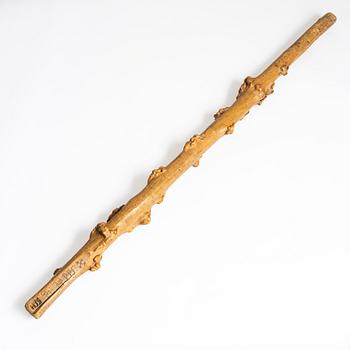 A Swedish village elder's staff, 18th century.