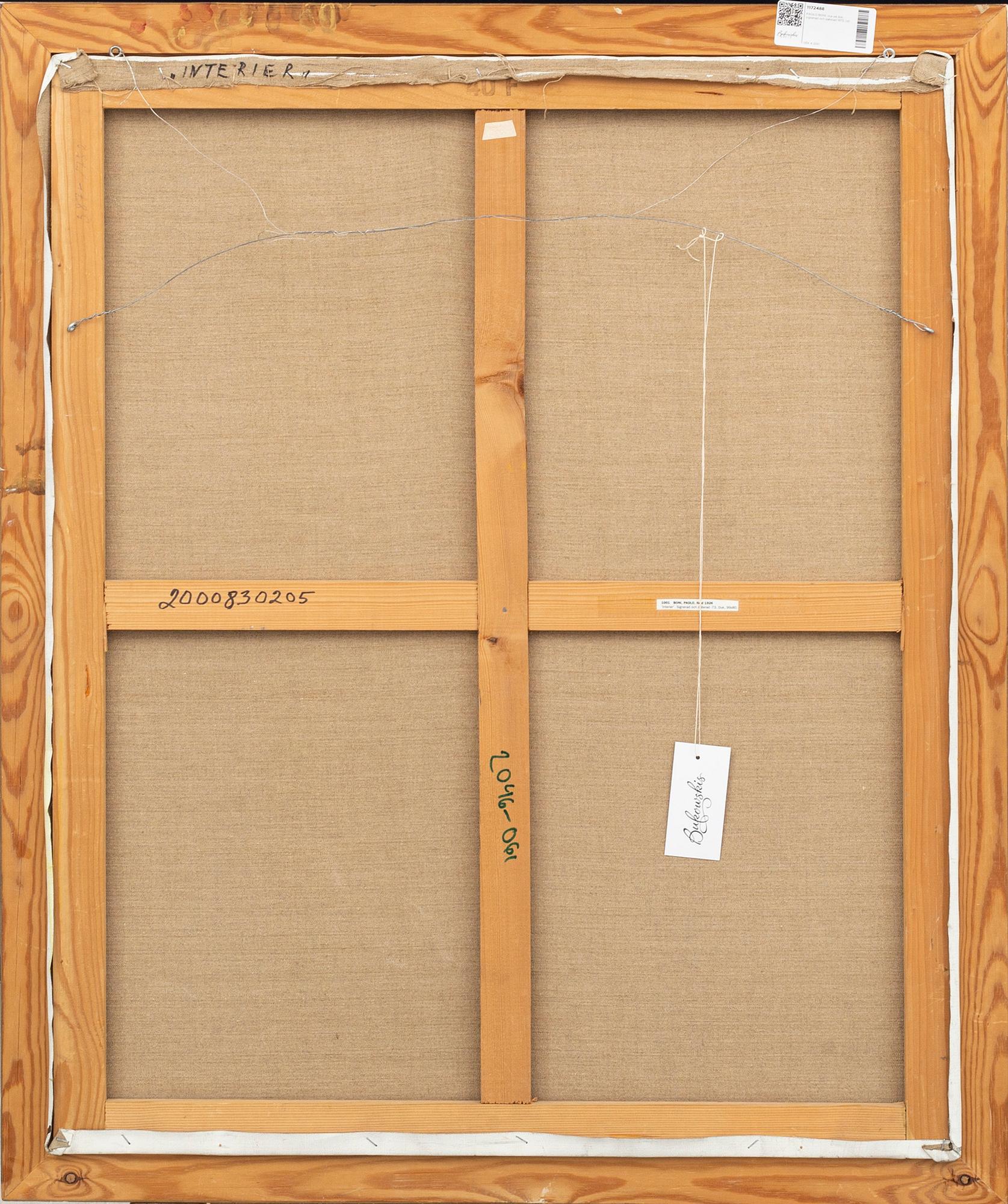 PAOLO BONI, oil on canvas, signed.