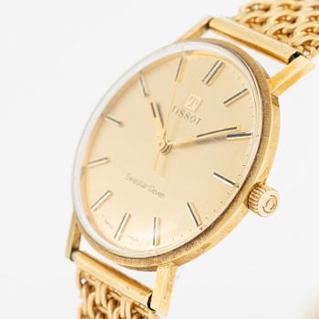 Tissot, Seastar Seven, wristwatch, 18K gold, 33.5 mm.