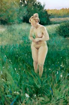 17. Ilkka Lammi, "WOMAN IN A MEADOW".