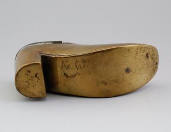 SNUSDOSA, mässing, 1800-tal.