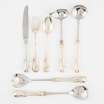 A 22 piece silver cutlery set by Meya Lerible, Mema.