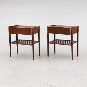 A pair of bedside tables, 1960's.