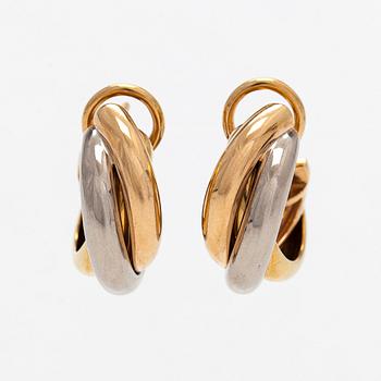Cartier, earrings, "Trinity", 18K gold in three colours.