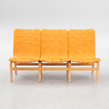 Bruno Mathsson, an "Eva" three-seater sofa, Firma Karl Mathsson, Värnamo, Sweden, 1976.