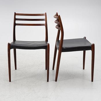Niels Otto Møller, a five-piece dining suite, JL Møller, Denmark, 1965.