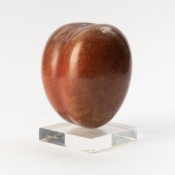 Hans Hedberg, a stoneware sculpture of a plum, Biot, France.