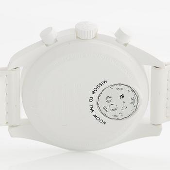 Omega/Swatch, MoonSwatch, Mission to the MoonPhase, "Snoopy", kronograf, armbandsur, 42 mm.