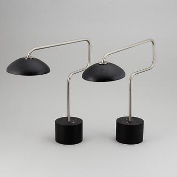 A pair of 'Suma' table lamps by Santa & Cole.