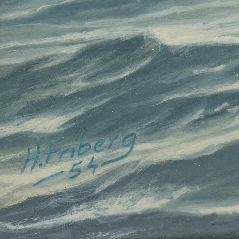 CARL HENDEL FRIBERG, akvarell, signerad och daterad -54.