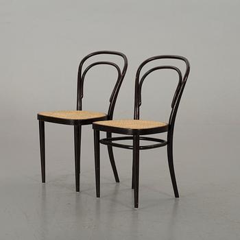 TWO THONET CHAIRS SECOND HALF OF 20TH CENTURY.