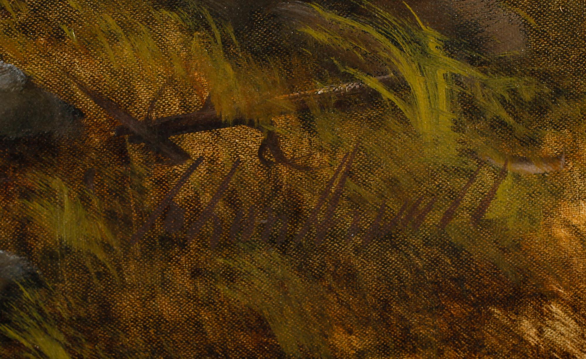 JOHAN ARVALL, olja på duk, signerad.