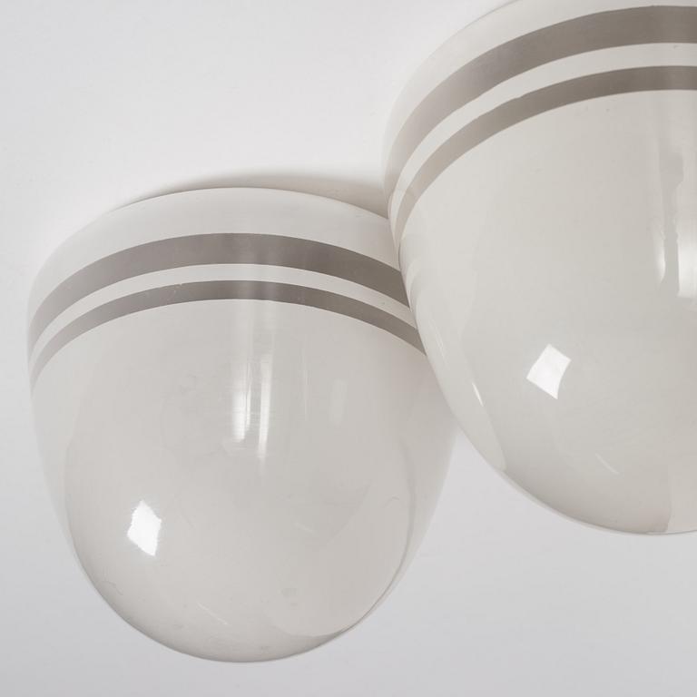 Harald Notini, a pair of ceiling lamps, version of model "10148", Arvid Böhlmarks Lampfabrik, 1930s.