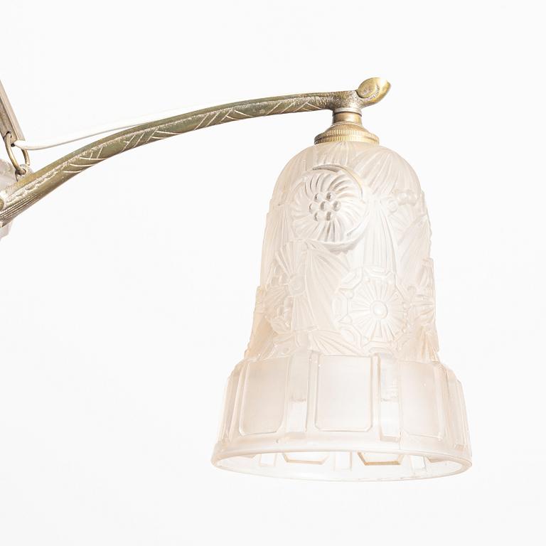 An Art Deco ceiling lamp, France, 1920s.