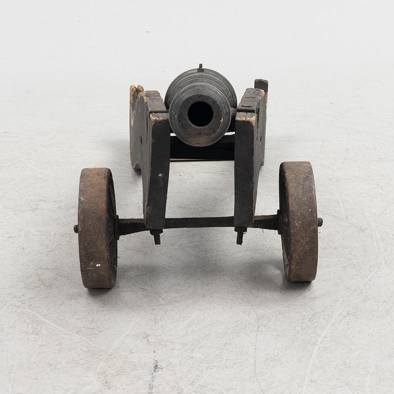 Cannon, iron, 19th century.