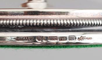 LJUSSTAKAR, 1 par, silver, Mema, Löfman, 1993.