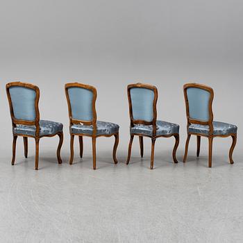 Four French chairs, 19th ct.