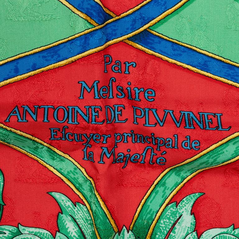 Hermès, scarf, "L'Instruction du Roy en l'exercice de Monter à Cheval".
