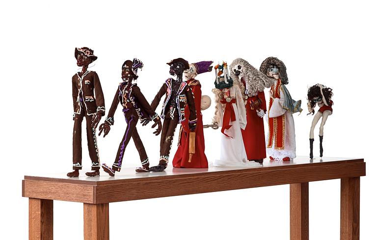 Nathalie Djurberg, "Puppets from The Parade of Rituals and Stereotypes 3".