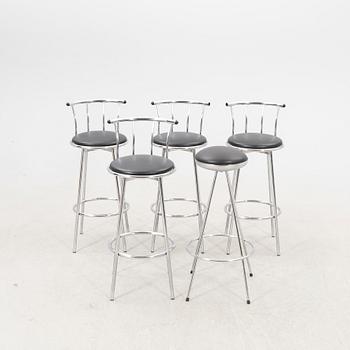 Barstolar 4 + 1 st Johansson design sent 1900-tal.