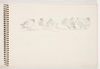 Lotte Laserstein, 3 skissböcker med blyertsteckningar.