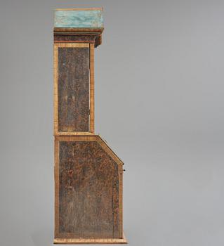 A polychrome-painted folk art cabinet from Värmland, Sweden, dated 1818.