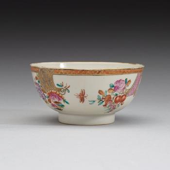 A set of famille rose dishes and bowl, Qing dynasty, Qianlong (1736-95).