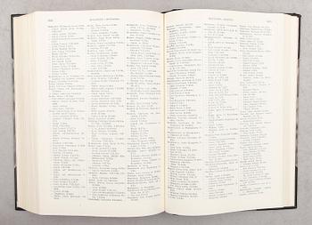 BOKBAND, 9 vol., Svenska Adelns Ättartavlor, 1930.