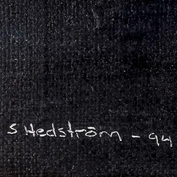 STEFAN HEDSTRÖM. Olja på duk, "Moln vid havet" sign o dat -94.