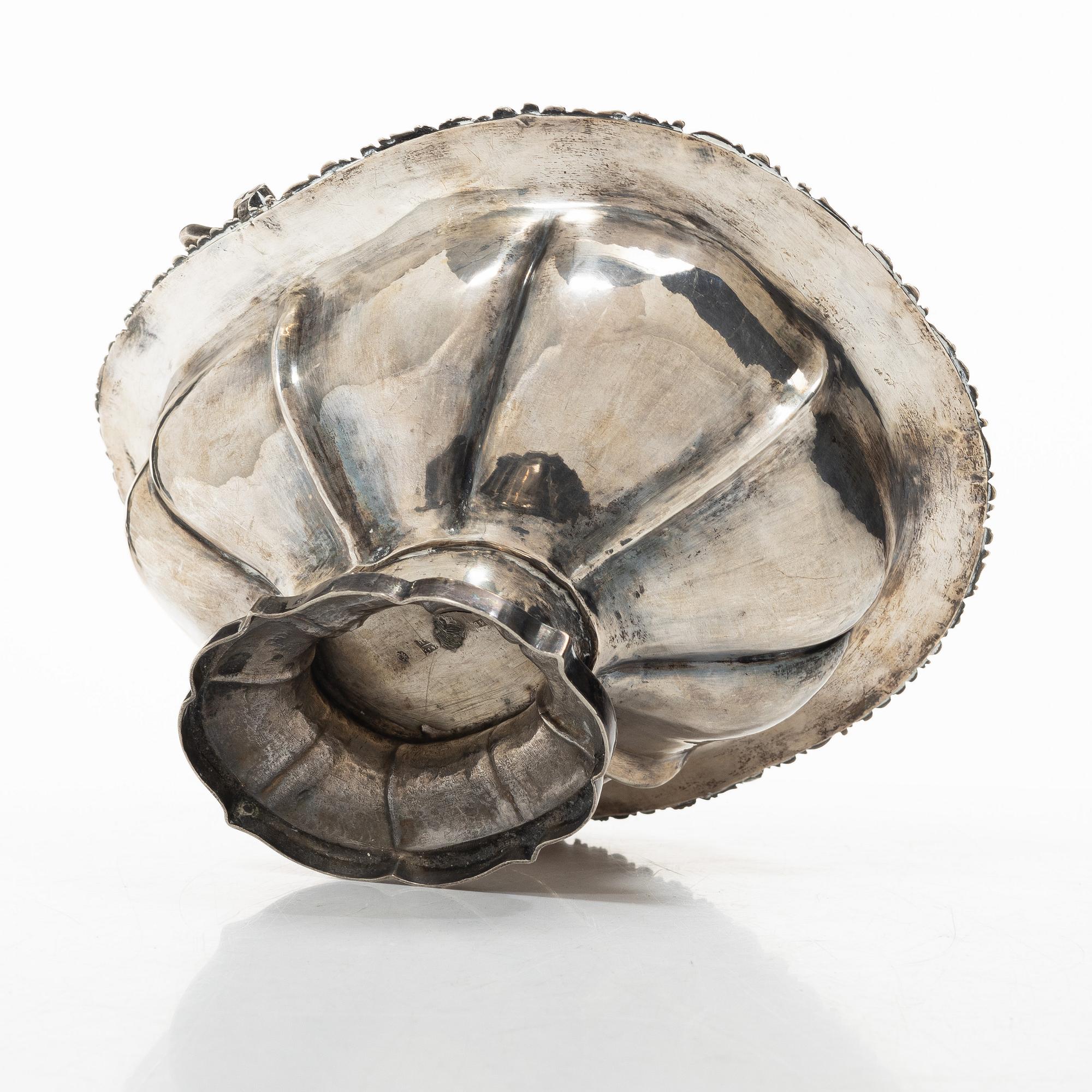 Konfektskål, silver, Moskva, Ryssland 1840.