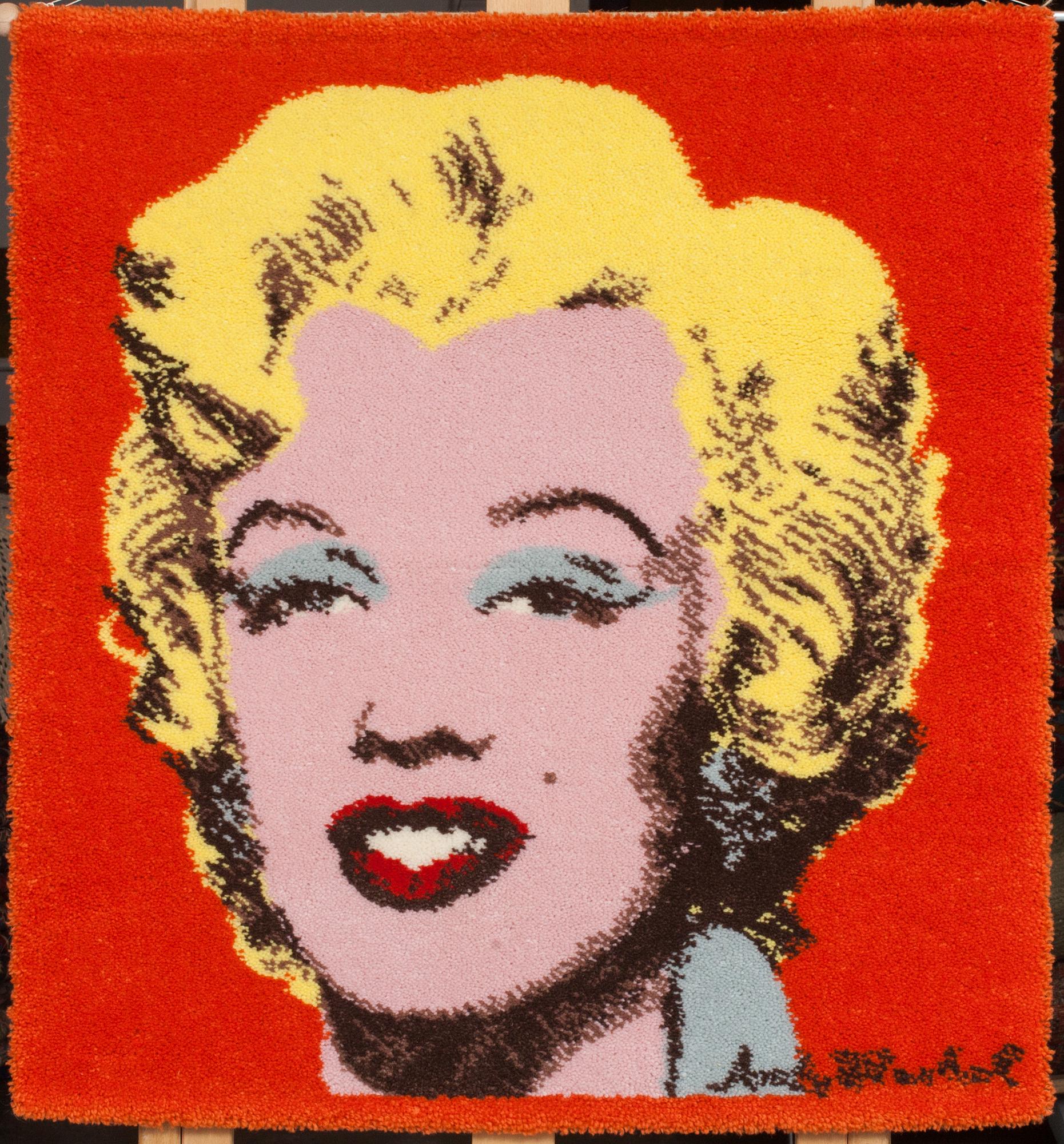ANDY WARHOL, efter, matta/väggbonad, Ege, tuftad, signerad och numrerad 347/5000, ca 86x80 cm.