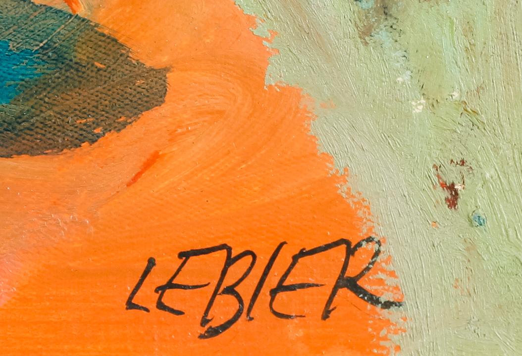 DANIEL LEBIER, olja på duk, signerad.