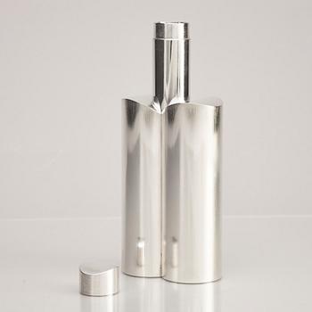 Rolf Lindståhl, a sterling silver bottle with lid, Stockholm 2003.