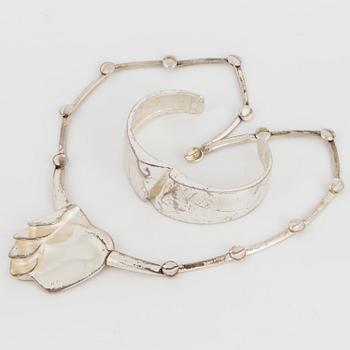 LAPPONIA, bangle and necklace.
