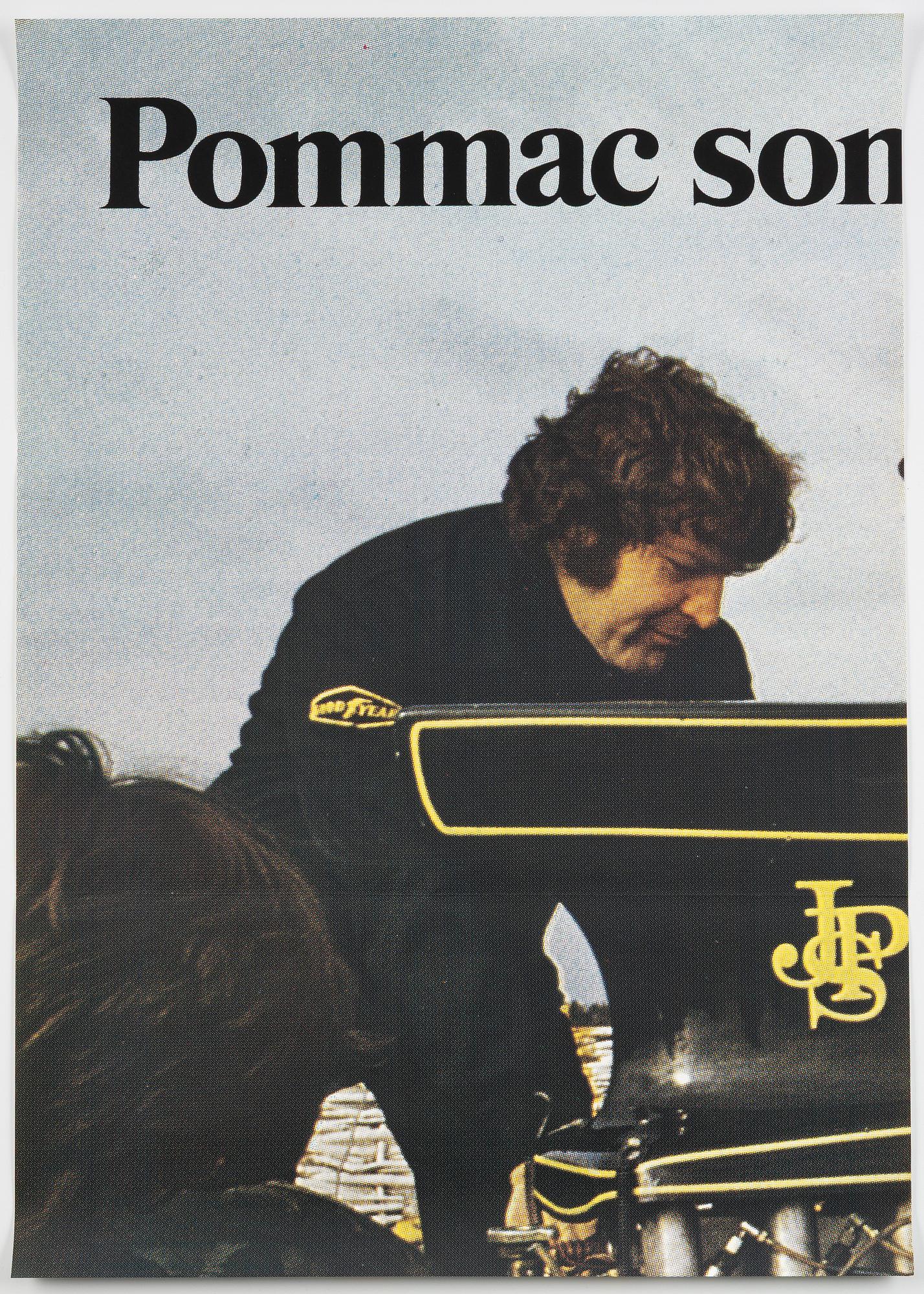 Reklamaffisch, "Pommac sommaren 1973".