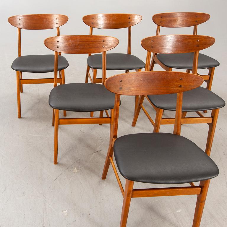 A set of six 1960s farstrup teak chairs. - Bukowskis