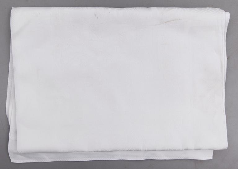 DUK, linnedamast, 1900-tal. Ca 245 x 180 cm.