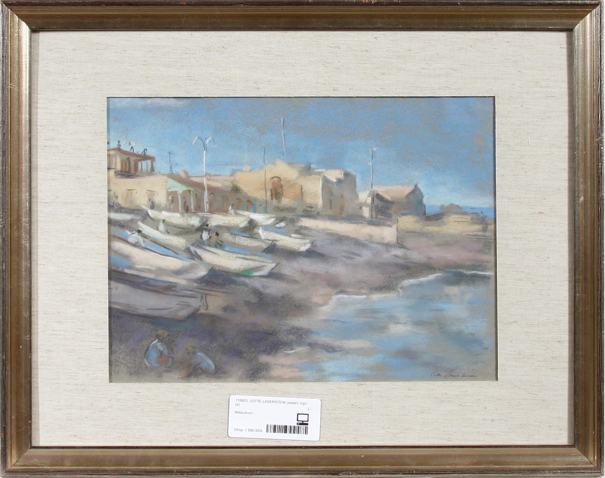 LOTTE LASERSTEIN, pastell, sign.