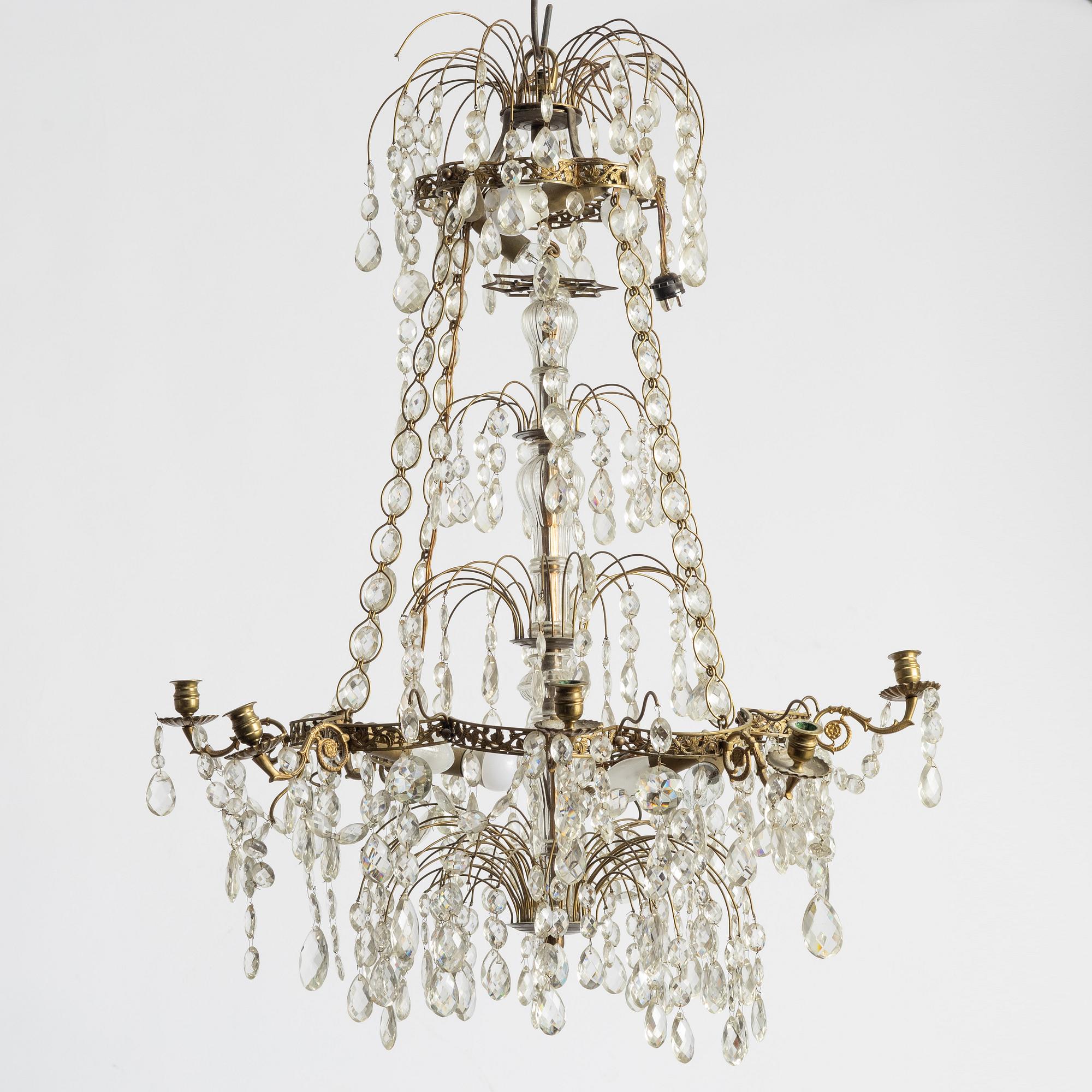 Chandelier, second half of the 19th century.