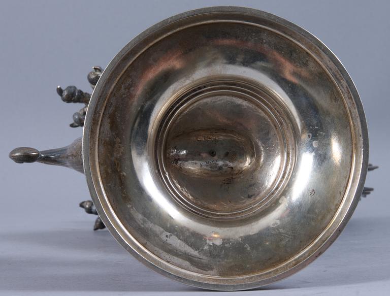 DRYCKESKÄRL, silver, H.Meyen & Co, Tyskland. 1900-talets första hälft. 1240 gram.