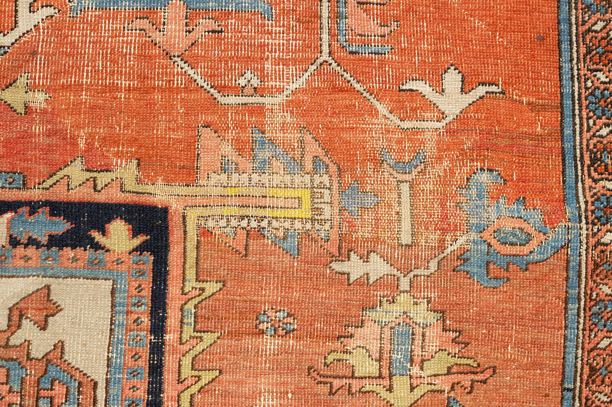 A carpet, an antique Heriz, ca 469,5-471 x 300-309,5 cm.