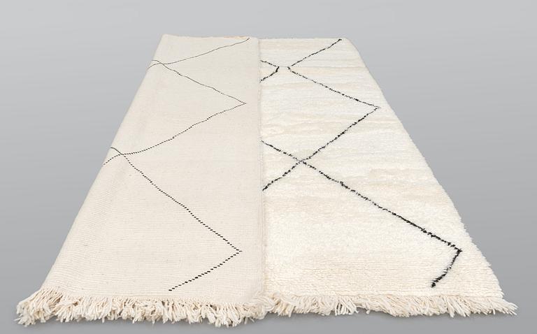 A Moroccan carpet, 297 x 206 cm.