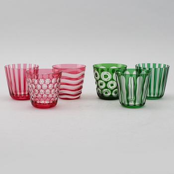 GLAS, 6 st, Carl Rotter, Tyskland, 1900-talets andra hälft.