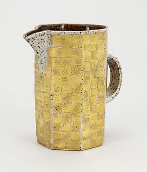 A Signe Persson-Melin stoneware jug, Rörstrand 1982, nr 158.