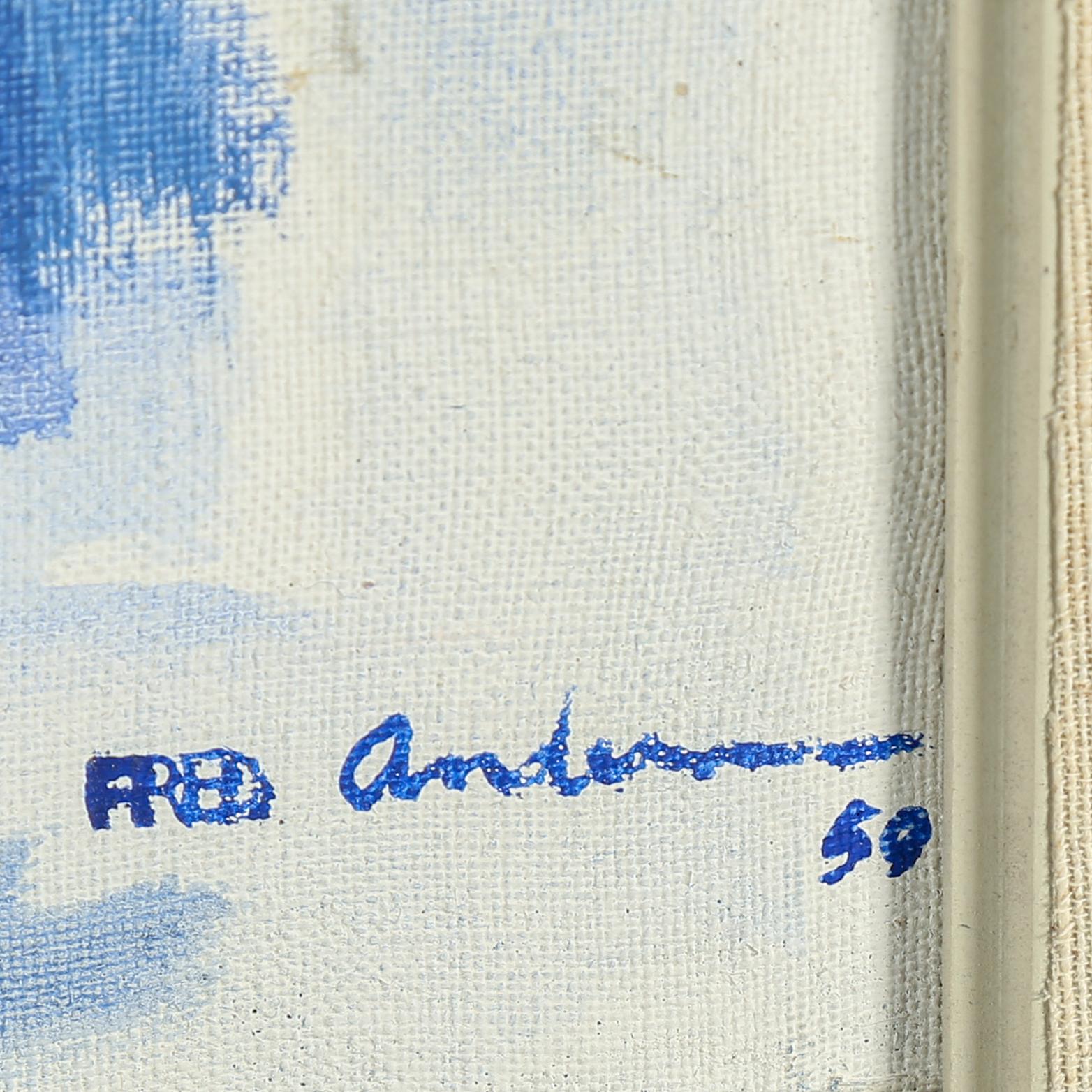 FRED ANDERSSON, oil on canvas, signed FRED Andersson and dated 50.