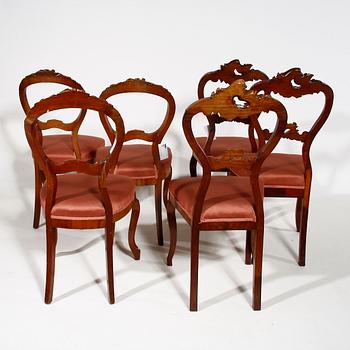 STOLAR, 3+3 , nyrokoko, 1800-talets andra hälft.