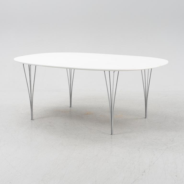 Bruno Mathsson & Piet Hein, a 'Super Elliptical' dining table from Fritz Hansen, Denmark, late 20th Century.